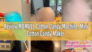 Review MOMULL Cotton Candy Machine, Mini Cotton Candy Maker for Kids, Pink Vintage Candy Maker for C