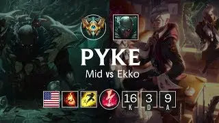 Pyke Mid vs Ekko - NA Challenger Patch 8.20