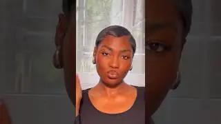 My go to glam makeup ✨ #makeuptutorial #blackgirlmakeup #beauty #pixiecut