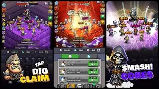 Idle Hell Miner: Necro Merge Game All Mobile Video Gameplay