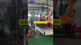 Mini Excavator Cultivator with Comfortable Cab for Sale #tractor #cultivator #tiller #excavator