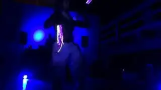 Celsius Spinning His Double Pixel Staves at SF GlowCon 2016