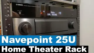 Home Theater Equipment Rack Installation | Navepoint 25U Rack | Media Closet