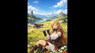 Soft Grassland Stillness Where a Slow Flute Ballad Rests in Faint Nature Air #MedievalBallad