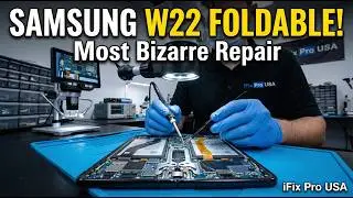 Most Bizarre Phone Repair Reviving a Samsung W22 Foldable Phone #repair #iphonerepair #tech