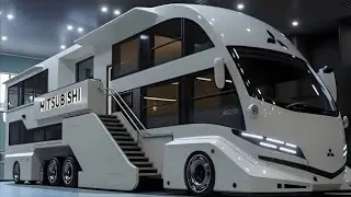 🚐🤍 منزل ميتسوبيشي الفاخر المتنقل 2026 | إصدار VIP الأبيض في صالة العرض ✨🏆