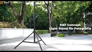 K&F Concept Foto-Lichtstativ 2,8m, tragbares Metallstativ mit Aufbewahrungstasche