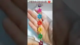 pulsera de perlas acr&iacute;licas #bisuteria #hechoamano #tutorial #macrame