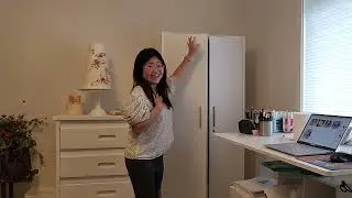 Nice white storage cabinet for office or garage