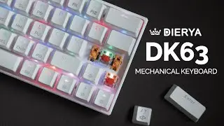 DIERYA DK63 Mechanical Keyboard Unboxing Typing Sounds Review (Red switches)