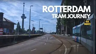 Tram Journey from Rotterdam Beurs to Delfshaven | Tram 8 Ride