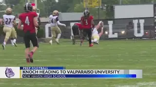 New Haven's Mason Knoch signs with Valparaiso University football