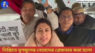 দিল্লিতে তৃণমূলের নেতাদের গ্রেফতার করেছে দিল্লি পুলিশ/ শোনেন এমপিরা কি বলছে/ tmc/ delhi police 