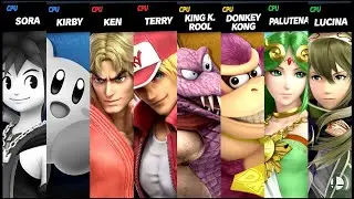 Sora and Kirby VS Ken and Terry VS King K. Rool and Donkey Kong VS Palutena and Lucina Bros Ultimate
