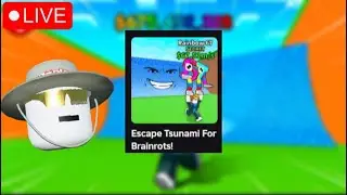 🔴LIVE ROBLOX! PLAYING ESCAPE TSUNAMI FOR BRAINROTS! #roblox #shorts #shortslive