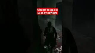 the most impossible escape in dead by daylight #dbd #survivor #horrorgaming #clutch