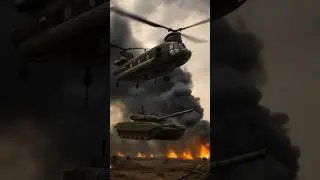 An unfortunate attack on a helicopter in warzone #israel #iran #military #warzone #viral #trending