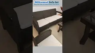 Nilkamal Goa 3+2+1+1 Seater Plastic Sofa Set with Cushion | Indoor & Outdoor Furniture #sofaset