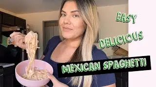 SUPER EASY AND DELICIOUS MEXICAN SPAGHETTI || HAM AND CREAM CHEESE SPAGHETTI