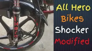 Bike Shocker Sticker || Hero Bike Shocker Modified|| Firoz Ws Art
