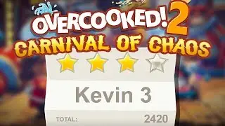 Overcooked 2. Carnival of Chaos. Kevin 3. 4 stars. Co-op