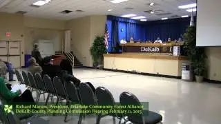 Richard Marion Speech Before Planning Commission, February 11, 2015