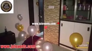 Surprise your loved one with beautiful balloon decorations at home