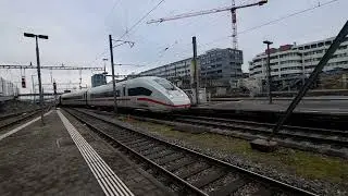 Germany High Speed Railway Inter City Express Einfahrt Basel SBB Gleis 5 vom Sonntag 11 Januar 2026