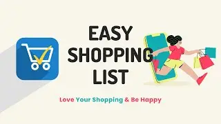Easy Shopping List By Peaceful App Studio | The Best & Easy Free Shopping Tracking App