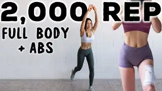 2000 REP Full Body & Abs Workout CHALLENGE for 2 Million Subscribers 🔥Burn Fat, NO JUMPING