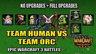 Footman Knight Archmage vs Grunt Raider Shaman Far Seer - Warcraft 3