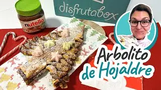 🎄🍫 &Aacute;rbol de hojaldre con Nutella Plant-Based | Postre para compartir f&aacute;cil y vistoso