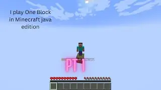 i play One Block in Minecraft pt 1