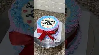 New Year Cake Design Tutorial #cake #viral #newyearcake #2026 #shorts #youtubeshorts #trending