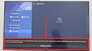 Fx File Manager Has Been Granted access to read/write files, photos, and Media in Android Tv