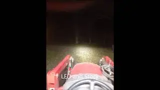 Mahindra 2555 stock lights vs LED lights