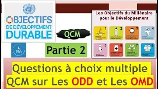 QCM sur Les ODD et Les OMD , partie 2