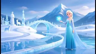 Frozen: adventure on the magic lake and shining mountain ❄️ Enchanted Kids Story #fizzyfuns