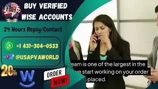 How to buying verified wise accounts from USA --/(Buy Verified Wise Accounts) #wise