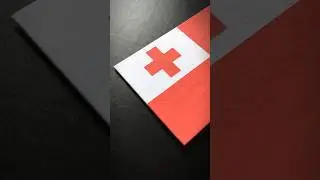 TONGA 🇹🇴 Flag Drawing #tonga #oceania #posca #flagdrawing