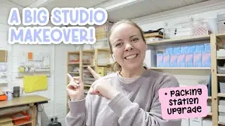 My new office setup! How I organise product and supplies + packing station makeover