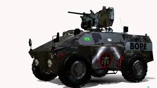 EE-3 Jararaca 4x4 BOPE &ndash; Brazilian Armored Recon Vehicle 3D Model