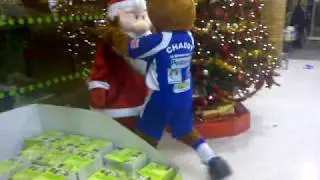 chaddy the owl v santa.....A fight to the death