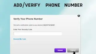 How to Add/verify phone numer in EA Account