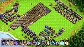 P.E.K.K.A + Azure Dragon Clash of Clans Hybrid Attack Strategy 🔥