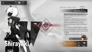 Arknights Paradox Simulation Shirayuki Guide