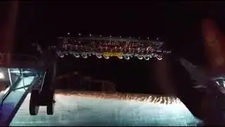 Dreamworld Wipeout at night (Screamworld event) - June 2016 footage