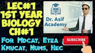 Cell Theory - Chapter 1: Lec#1 Biology for 1st Year | MDCAT, ETEA, KMUCAT, NUMs