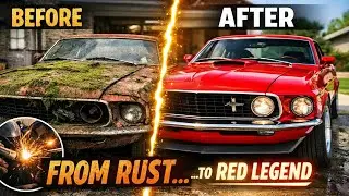 From Rust to Red Legend — 1969 Mustang Full Restoration ASMR
