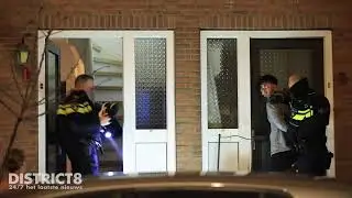 Grote politiemacht valt woning binnen: &eacute;&eacute;n persoon aangehouden Tomatenlaan Delfgauw